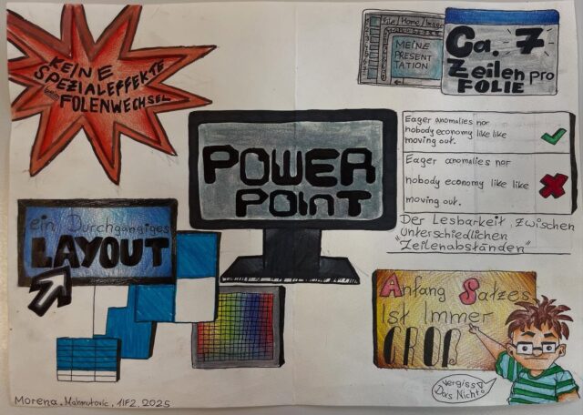 1IF/2: Präsentieren mit Unterstützung - Tipps für Medienmittel Plakat (digital und analog;-) #zukunftgestalten #präsentation #lehrling #deutschundkommunikation #ausbildung